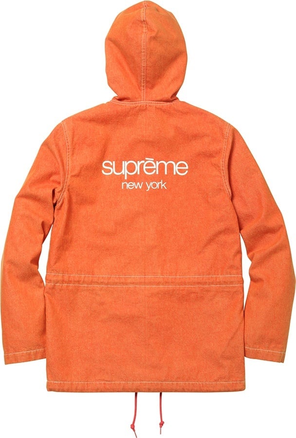Hooded Denim Parka view 7
